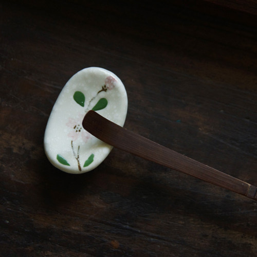 sus daily Japanese Japanese Mei Sakura Blowing Tea Needle Tea Dial Set for a Tea Roll