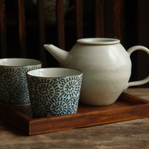 sus daily) Japanese hand-painted pig mouth cup water cup tea cup