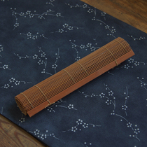 sus daily) antique bamboo tea mat bamboo made of old color with cloth tea mat use