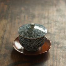 sus daily) Japanese-style log cup holder wooden plate