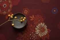 sus daily) Japanese imported traditional pattern fabric quaint flower tea mat tablecloth