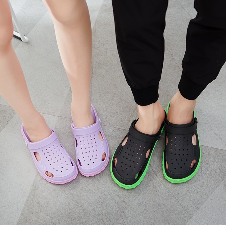 Việt Nam dép cao su tự nhiên nam Wentu giày lỗ kinh doanh phụ nữ kỳ nghỉ giải trí thoải mái mềm du lịch giày bãi biển shop giày nam đẹp