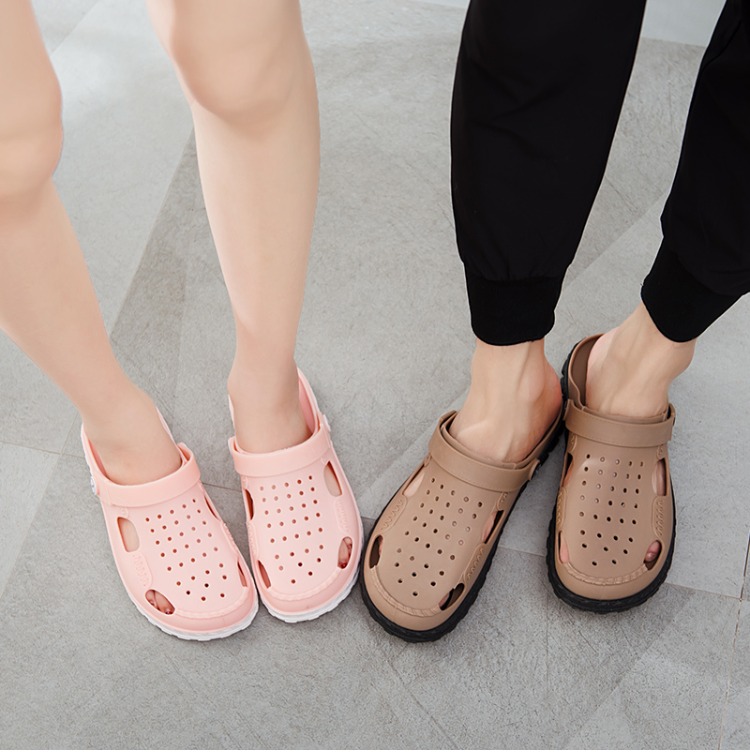 Việt Nam dép cao su tự nhiên nam Wentu giày lỗ kinh doanh phụ nữ kỳ nghỉ giải trí thoải mái mềm du lịch giày bãi biển shop giày nam đẹp
