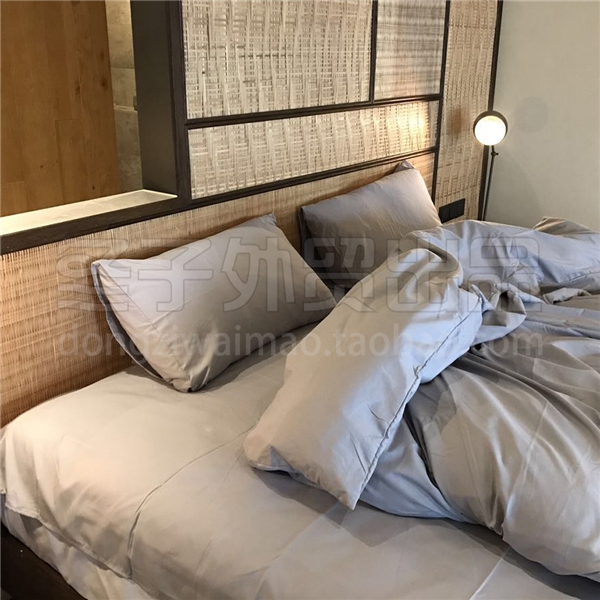 khách hàng cũ sẽ đến! Original 109 Châu Âu! mô hình vụ nổ! Gối áp dụng tờ denim bông đồng bằng - Bộ đồ giường bốn mảnh bộ chăn ga gối đệm cưới