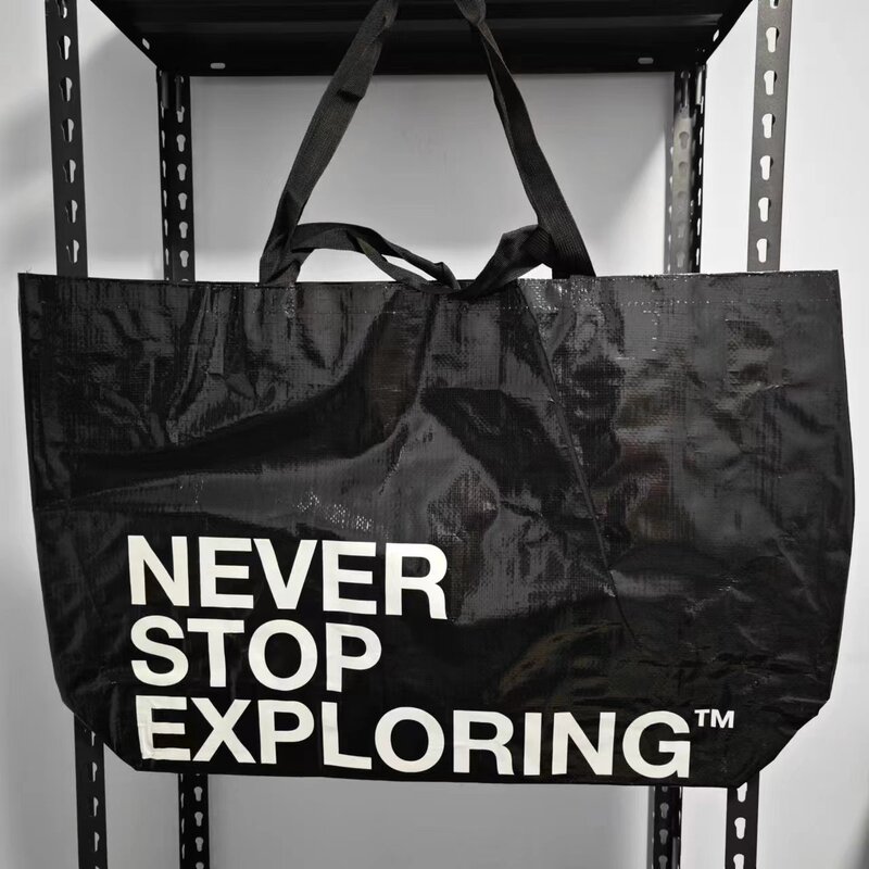 [in Stock] the North Face Ue Tote Bag, Exclusive Shopping Bag, Black Woven Bag for Shopping Malls