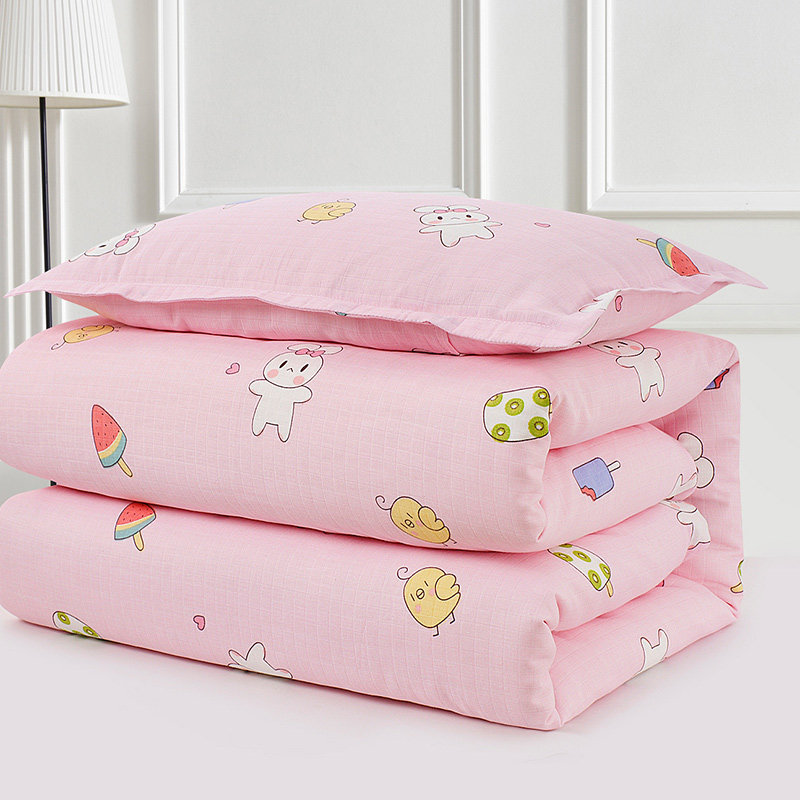 Children's pure handmade mulberry silk t quilts by baby's kindergarten by full cotton cartoon primary and secondary quilts by summer cool quilts by air conditioning