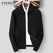 2020 new woolen coat short Korean version slim lapel woolen coat winter New cashmere coat men