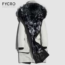 2020 new Parker clothing mens fur one long Rex rabbit hair inner Tide brand 2020 winter fur coat