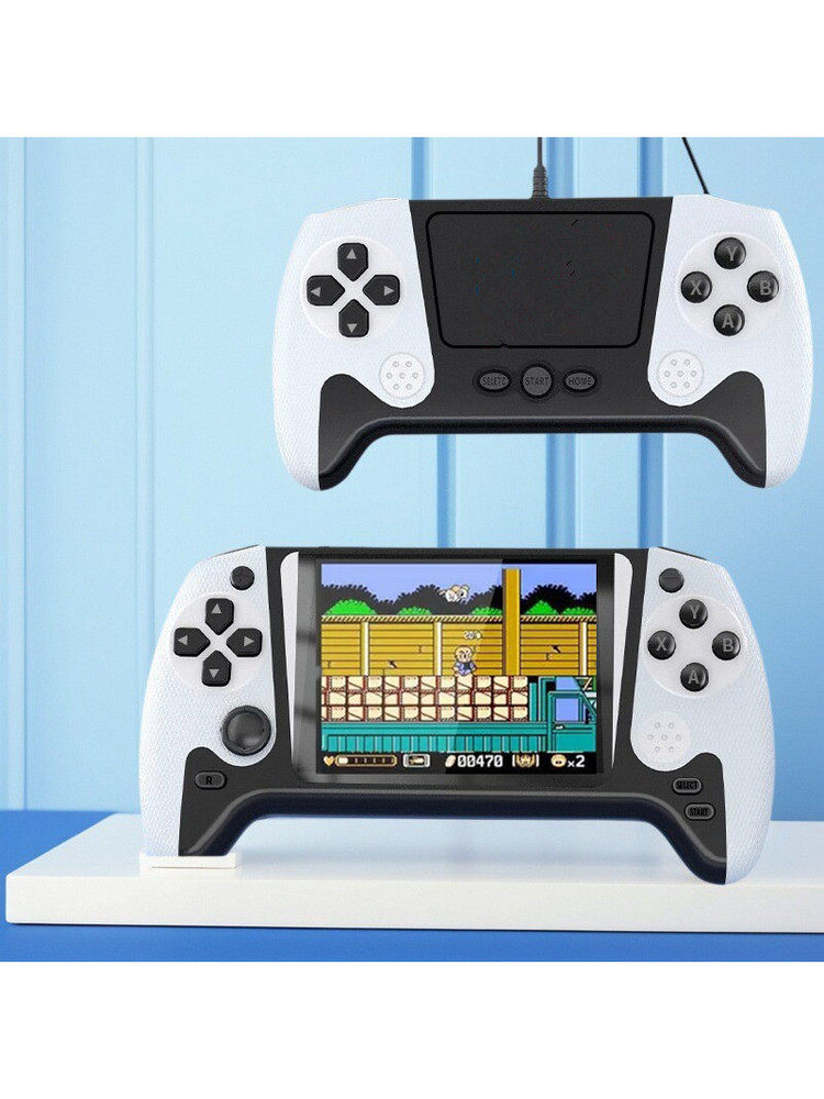 Game Console Handheld 2025 New Model Large Screen 500 Nostalgic Fc Games Joystick Two-Player Children's Gift Rechargeable