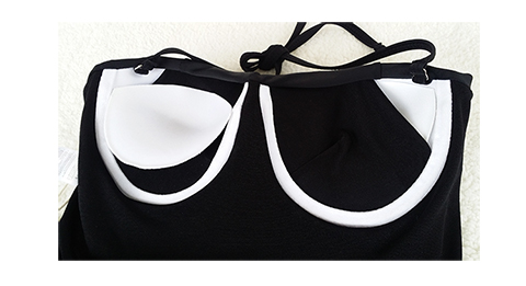 Hàn Quốc bikini eo cao kích thước ngực thép tấm nữ tập hợp che bụng bảo thủ chia áo tắm mỏng giảm béo bikini - Bộ đồ bơi hai mảnh áo hai mảnh