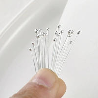 17#银色球针粗0.5长15球1.5mm 50个