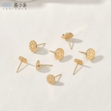 Серьги ручной работы, аксессуар, 18 карат, золотой цвет, DIY