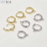 Медные золотые серьги, базовые аксессуары ручной работы, золото 14 карат