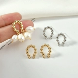 Медная золотая изогнутая серебряная игла, серьги, аксессуар, аксессуары, 14 карат