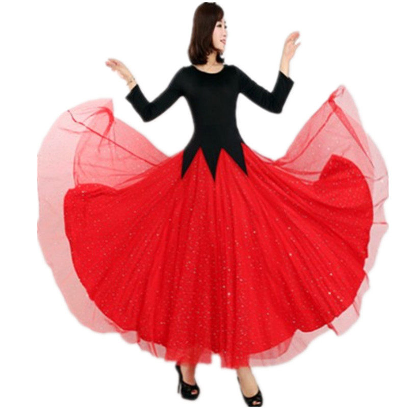 Morden Dance Foreign Dress New Dress Performance Suit Big Swing National Mark Dance Competition waltz Fast Pace Dance Tango