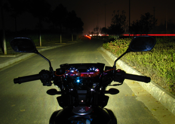 Xe máy Haojiang HJ125-17 Jinfeng HJ150-17 Đèn pha hội Xenon Light Angel Eye Devil Eye Lens - Đèn HID xe máy đèn pha sirius