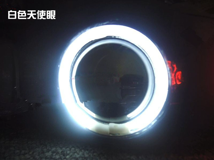 Xe máy Tianjian EN125 Round Light Double Light Q5 Lens Double Angel Eye Devil Eye Xenon Headlight hội