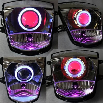 Yamaha ZY100-4 8 13 Yueying Living Room Lamp Modified Xenon Lamp Angel Eye Demon Eye Lens Assembly