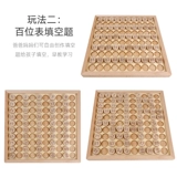 1-100 сотен досок, прилегающих к бесчисленным детскому саду Big Ban Montessori Matshado-Mathematics Региональная операция