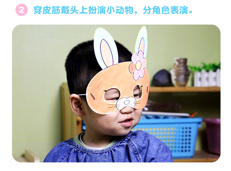 Trẻ em Khuôn Vẽ Mặt nạ Trống Phim hoạt hình Vẽ tranh Mẫu giáo Hướng dẫn Vẽ tranh DIY Tài liệu nghệ thuật - Tự làm khuôn nướng khuon banh khot
