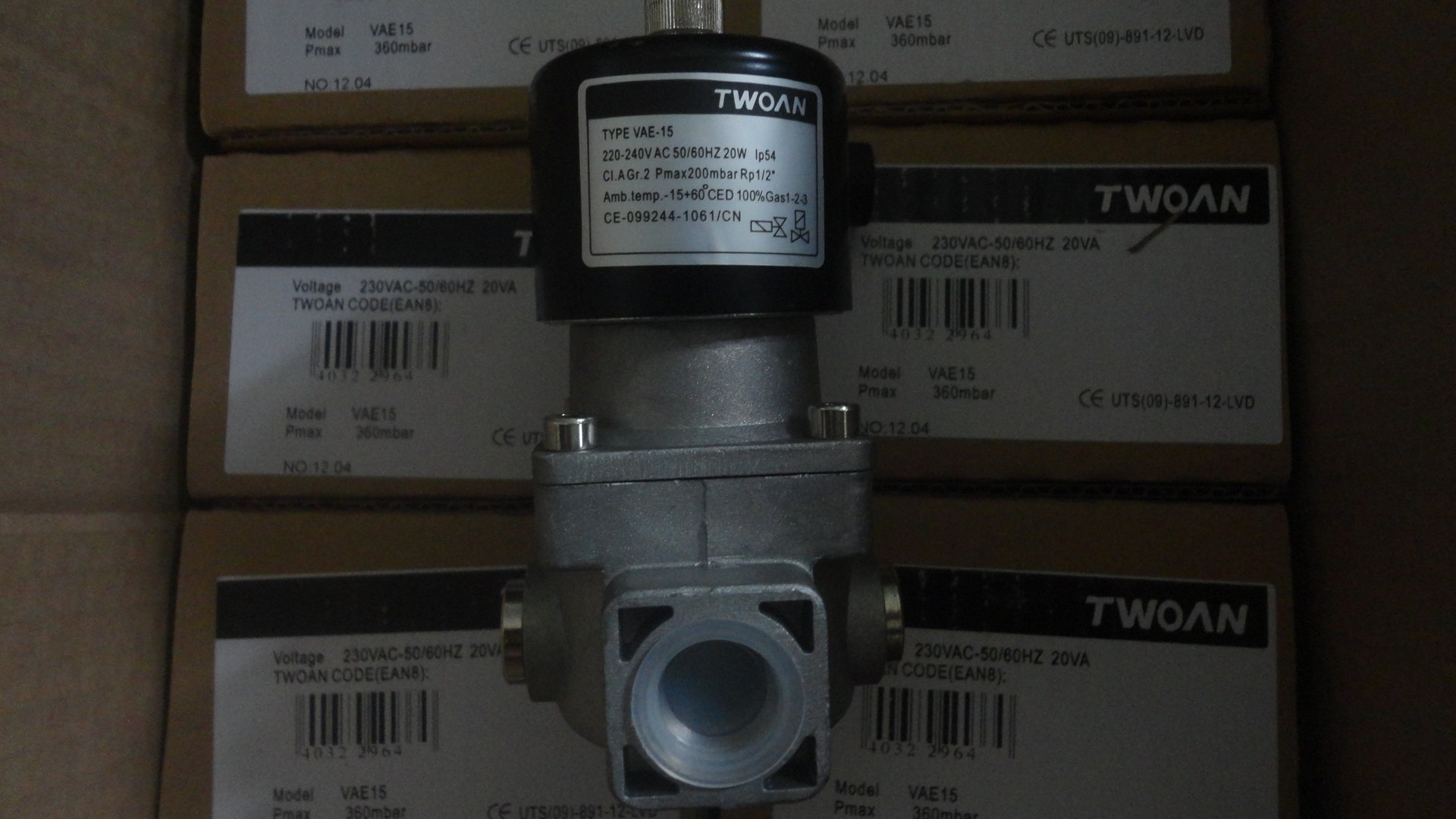 Gas solenoid valve VAE-50 VAE-40 VAE-25 VAE-65 VAE-80 VAE-100