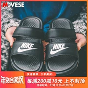 Nike Nike Benassi đôi ninja đen và trắng đôi quai thể thao và dép giải trí 819717-010-100