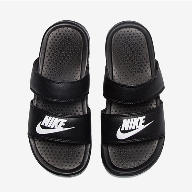 Nike Nike Benassi đôi ninja đen và trắng đôi quai thể thao và dép giải trí 819717-010-100 dép