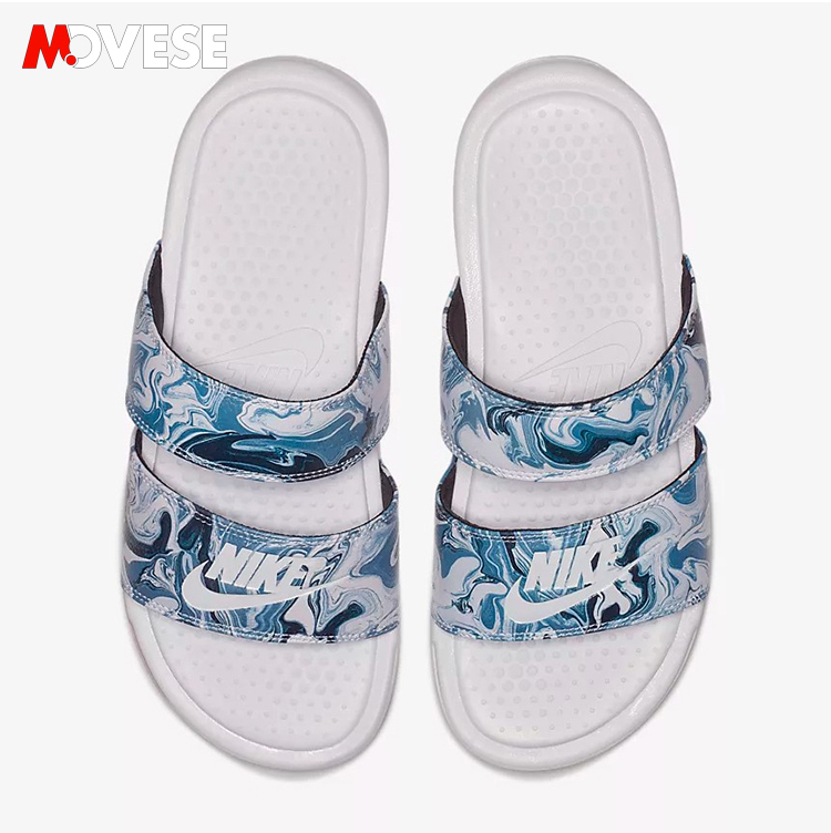 Nike Nike Benassi đôi ninja đen và trắng đôi quai thể thao và dép giải trí 819717-010-100 dép