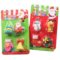 Флуоресценция желтая рождественская открытка 8 наборов резины