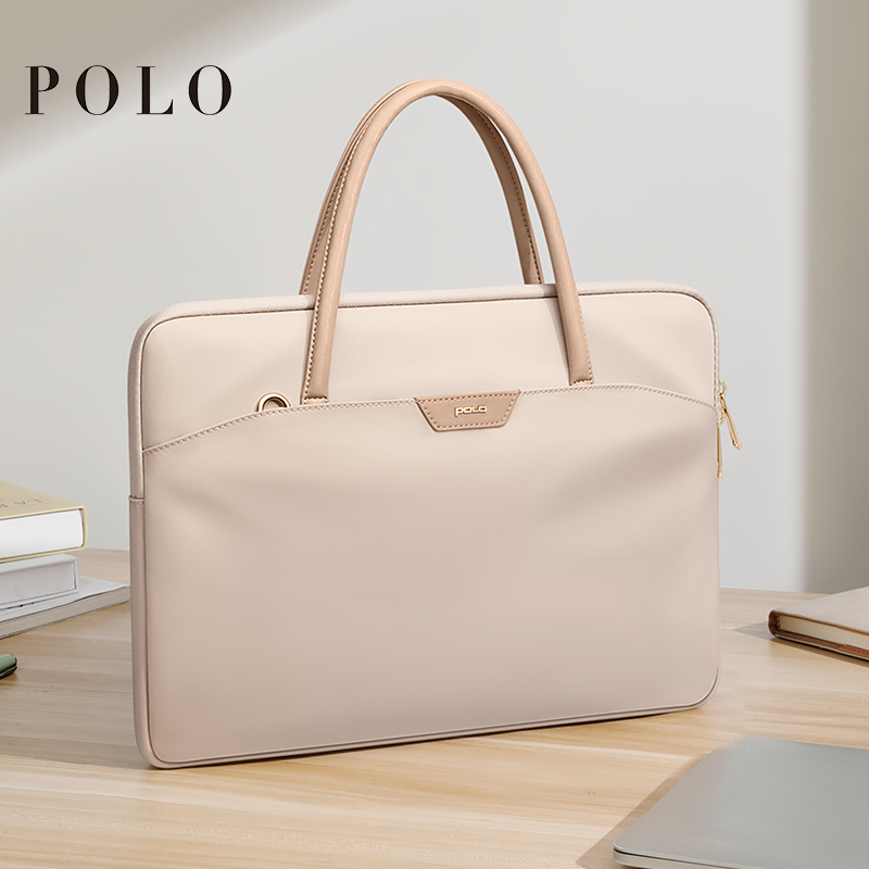 Polo Women's Handbag Large Capacity 14inch Laptop Bag Business Commuter Document Bag Document Pouch Women's Bag
