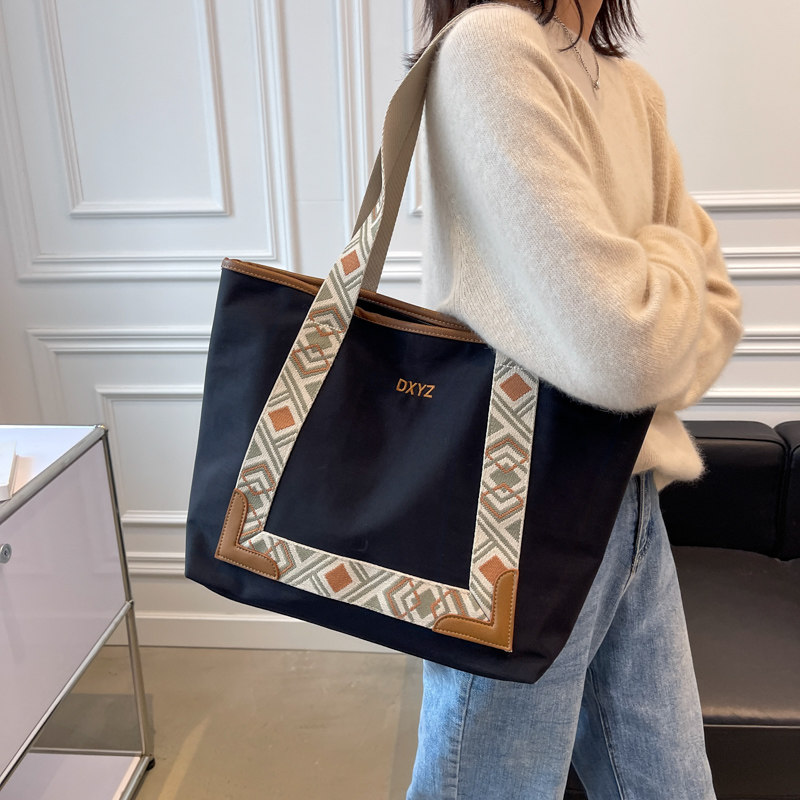 2021 autumn winter new large capacity ladies casual single shoulder bag 100 lap fashion colorful wide shoulder strap canvas tote bag