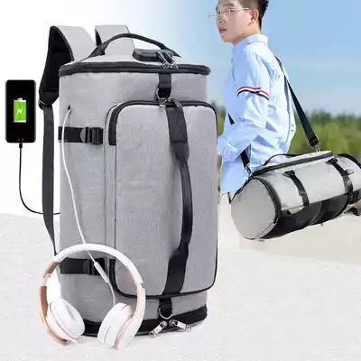 Multifunctional single and double shoulder dual-use bag outdoor travel bag anti-theft backpack large capacity messenger hand bag 2019 new