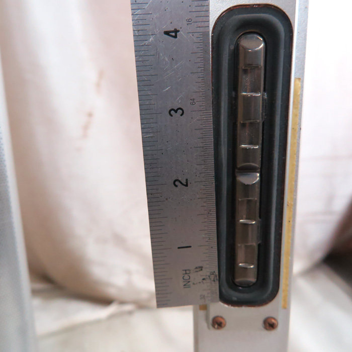 Used JVC Leprechaun Series Column Surround Speaker Aluminum Alloy Satellite Box Rare 4 Inch Rectangular Speaker