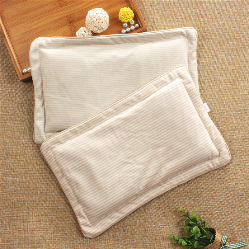 Newborn pillow stereotype anti - migratory head 0 - 3 months natural color cotton breathable thorn seed health care pillow summer cotton