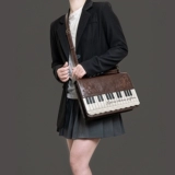 HIATUS Пианино, сумка на одно плечо, с вышивкой, надевается на плечо