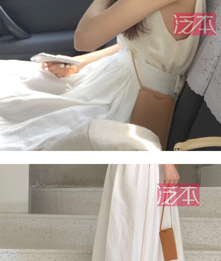 Dongdaemun phong cách mini Messenger túi xách điện thoại di động hợp thời trang túi đeo chéo đơn giản đeo chéo ĐIỆN THOẠI túi xách công sở nữ