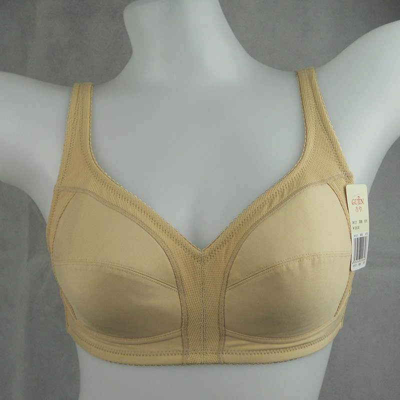 Ancient and modern counter underwear adjustment type gathered bra no steel ring full cup comfortable sports bra 06121
