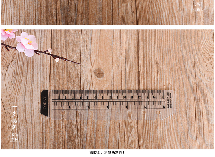 Thước Loại Bookmark Bằng Nhựa Tiện Dụng Văn Phòng Phẩm 14