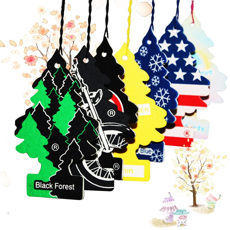 American Small Tree Car Aroma Sheet Little Trees Car Perfume Pendant Car Fragrant Lavender Balm