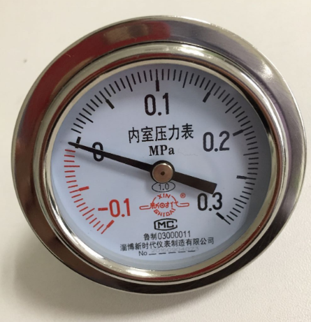 淄博新时代内室压力表-0.1-0.3MPaY60山东新华脉动真空灭菌器配件