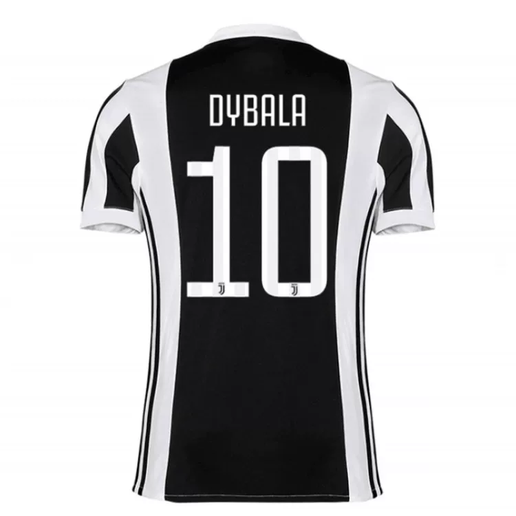 Футболка домашняя Juventus 17-18 ретро классик номер 7 Роналдо 10 Дьямбала Мандзукич короткими рукавами