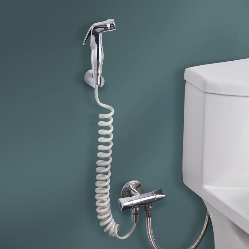 HCG and Makeup Room Toilet Spray Gun Toilet Partner Flushing Cleaner Tap Woman Waster High-pressure Booster Spray Head