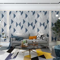 Nordic Wind Light Extravaganza Hotel Guesthouses House KTV Wallpaper 3D Deer Leather Suede Geometric Polygon TV Background Wall Paper