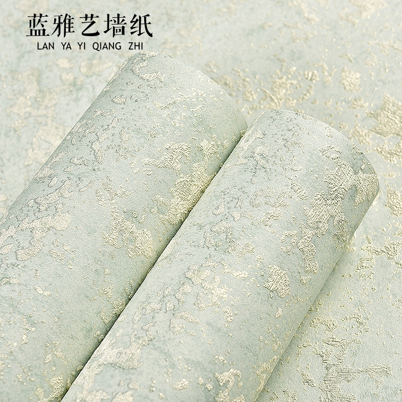 Modern simple plain color non woven wallpaper 3D imitation diatom mud solid color high-grade bedroom living room home background wallpaper