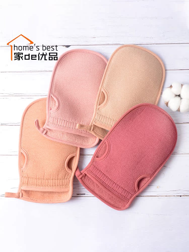 Double-sided bath towel Exfoliating scrub scrub bath mud sponge bath towel under the gray female adult finger does not hurt bath towel
