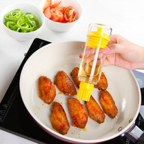 Oil brush Kitchen pancakes household baking silicone oil brush with bottle high temperature resistant silicone brush outdoor small barbecue brush