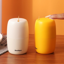 Toothpicks Box Home Press Type Automatic Pop-up Creative Light Lavish Fashion Living-room Tea Table Toothpick Bucket Carry-on Toothpick Barrel