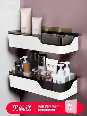 Powder room shelf Bathroom wall-mounted punch-free toilet Toilet sink supplies and utensils storage layer shelf