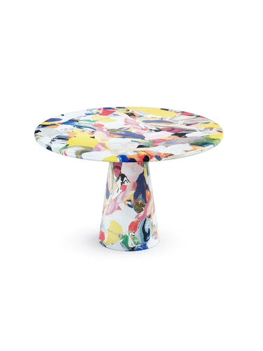 FRP Creative Light Luxury Crown Casual Dining Table голландский художник таяющий печь Сторона несколько секс -картинок цвето
