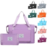 Складная спортивная сумка, черная сумка для путешествий для отдыха, водонепроницаемая сумка с разделителями, одежда для йоги, набор